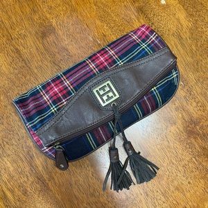 Tommy Hilfiger Plaid Folding Clutch